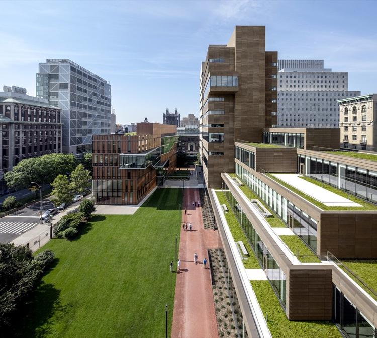 Overhead image of the Milstein Center 